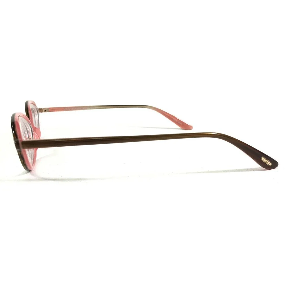 Oliver Peoples Eyeglasses Frames LARUE OTPI Brown Pink Oval Cat Eye 52-16-140